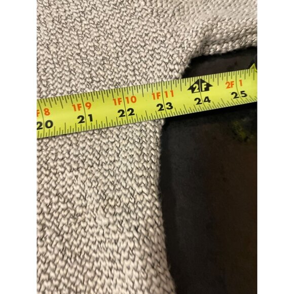 M Gray White Textured Mock Neck Long Sleeve Pullover Sweater Sz XL - Picture 6 of 10